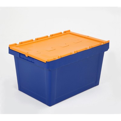 China factory Heavy Duty Plastic Nestable Moving Crates Stackable Turnover Storage Crates With Lid