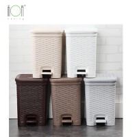 Fashion factory direct sale 6L plastic pedal trash bin foot pedal bin