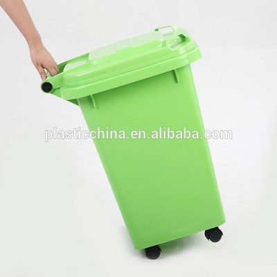 Colorful PP 50 liter Outdoor Indoor Household Plastic Trash Can