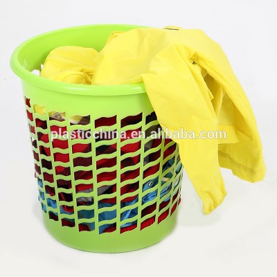 colored round high quality laundry storage plastic Bathroom trash can