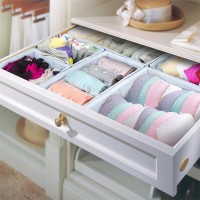 Guangzhou wholesale Woven fabric Foldable toy underwear Storage box bin