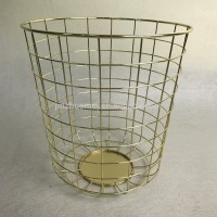 Wire bin gold commercial Stainless steel waste iron wire bin