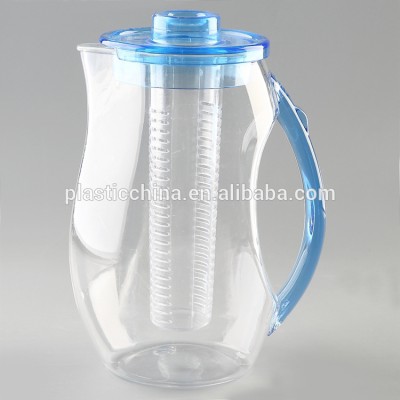 2L transparent plastic beverage water milk jug water cooler filter jug