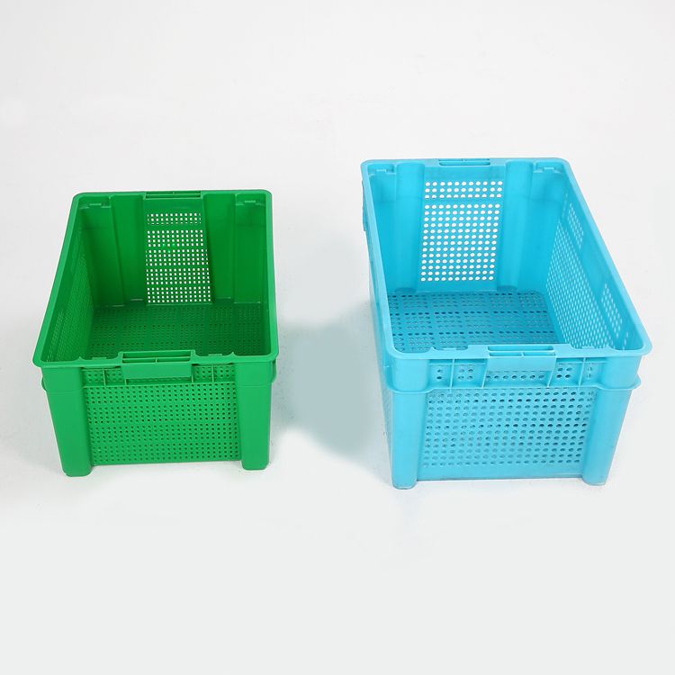 Hot selling blue plastic storage box storage container plastic storage plastic crate