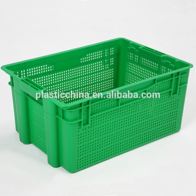 Large industrial heavy duty agriculture vegetable and fruits stackable mesh plastic crate