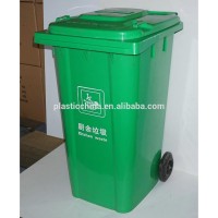 Outdoor square garbage container for sale, medical trash plastic waste container with wheels