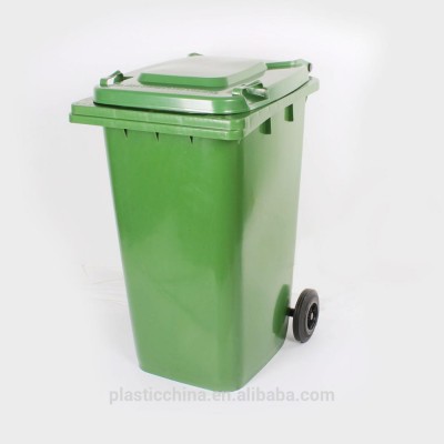 120L Plastic Wheeled Recycle waste bin dustbin with Lid for Sale