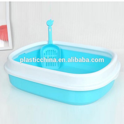 2018 Wholesale Top quality color customized square plastic dog litter bin with scoop