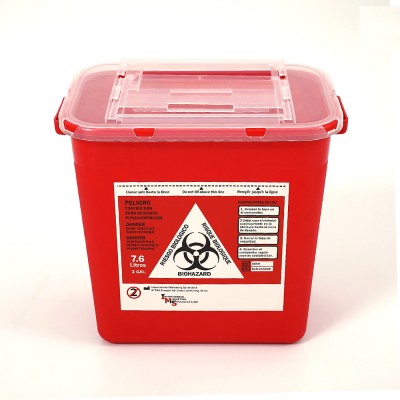 FDA Approved 8L Plastic Hospital Syringes Needles Biohazard Safety Bins, Safety Bins/