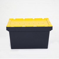 60L Hot Sale Stackable Storage Box Plastic Crate with Lid